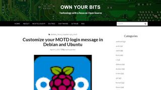 
                            6. Customize your MOTD login message in Debian and Ubuntu – Own ...