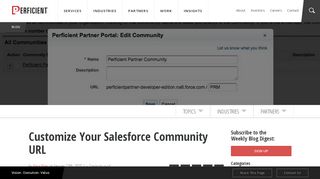 
                            13. Customize Your Salesforce Community URL - Perficient Blogs