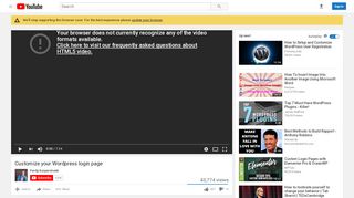 
                            6. Customize your Wordpress login page - YouTube