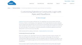 
                            11. Customizing Salesforce Community Login with Apex and Visualforce