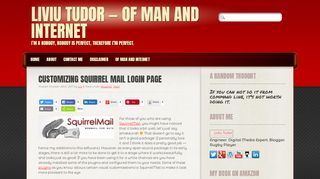 
                            6. Customizing Squirrel Mail Login Page | Liviu Tudor -- Of Man and ...