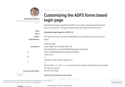 
                            7. Customizing the ADFS forms based login page – Albandrod's Memory