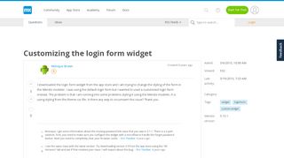 
                            13. Customizing the login form widget - Mendix Forum