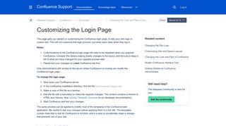 
                            11. Customizing the Login Page - Atlassian Documentation