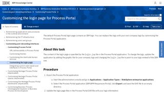 
                            11. Customizing the login page for Process Portal - IBM