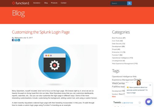 
                            9. Customizing the Splunk Login Page | Function1