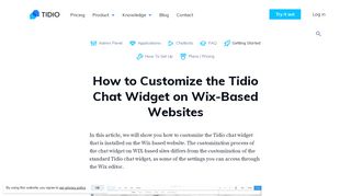 
                            13. Customizing the widget on Wix-based websites | Knowledge Base ...