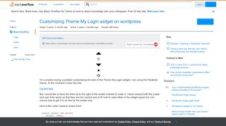 
                            11. Customizing Theme My Login widget on wordpress - Stack Overflow