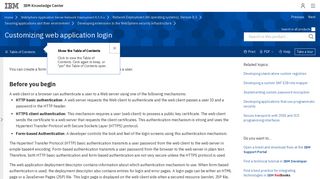 
                            6. Customizing web application login - IBM