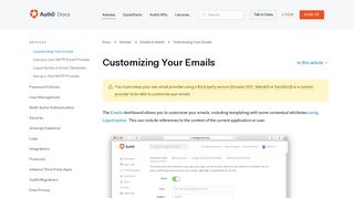 
                            4. Customizing Your Emails - Auth0