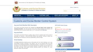 
                            8. Customs Border Control System - The Republic of Trinidad And ...