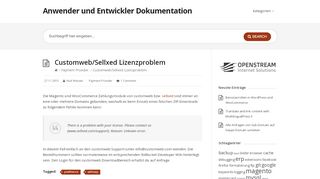 
                            12. Customweb/Sellxed Lizenzproblem – Anwender und Entwickler ...