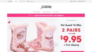 
                            12. Cute Kids Clothes & Shoes Online, Personalized from FabKids!