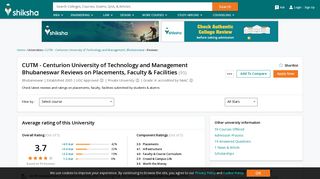 
                            10. CUTM - Centurion University Of Technology And ... - Shiksha.com