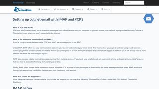 
                            3. cut.net Email Setup - CentraCom