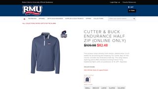
                            11. Cutter Buck Endurance Half Zip Online Only - Robert Morris University