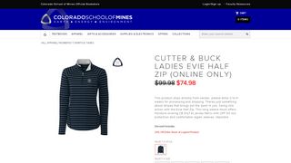 
                            9. Cutter Buck Ladies Evie Half Zip Online Only - Colorado School of ...