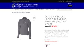 
                            8. Cutter Buck Ladies Traverse Half Zip Online Only - Colorado School ...