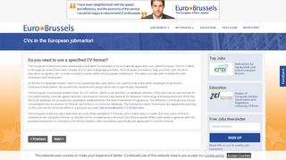 
                            8. Cv Euro | EuroBrussels