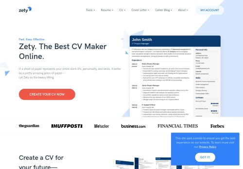 
                            11. CV Maker Online. Professional CV Templates. Make Your CV in 5 mins!