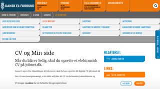 
                            5. CV og Min side | Dansk El-Forbund