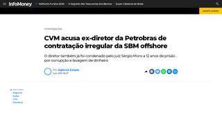 
                            11. CVM acusa ex-diretor da Petrobras de contratação irregular da SBM ...