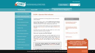 
                            8. CVORI - Operator Risk Indicator - CVRT