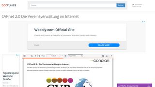 
                            8. CVPnet 2.0 Die Vereinsverwaltung im Internet - PDF - DocPlayer.org
