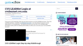 
                            6. CVS LEARNet Login at cvslearnet.cvs.com | Guide to Login