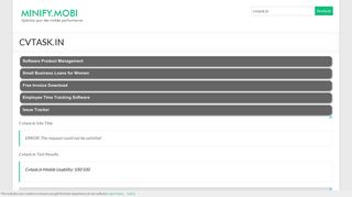 
                            10. cvtask.in - ERROR: The request could not be satisfied - Minify.mobi