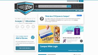 
                            12. CWL - Campus Wide Login - Abbreviations.com