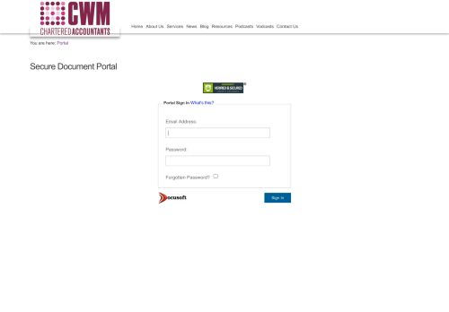 
                            11. CWM Chartered Accountants Secure Document Portal - Docusoft