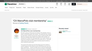 
                            11. CX MarcoPolo club membership - Cathay Pacific Traveller Reviews ...