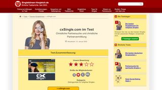 
                            9. cxSingle.com: Die christliche Singlebörse im Test 2019