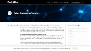 
                            9. Cyber Awareness Training - Deloitte Cyber Risk
