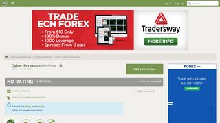 
                            10. Cyber Forex | Cyber-Forex.com reviews and ratings by Forex Peace ...