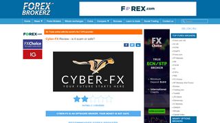 
                            3. Cyber-FX Review - is cyber-fx.com scam or good forex broker?