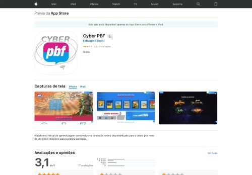 
                            5. Cyber PBF na App Store - iTunes - Apple