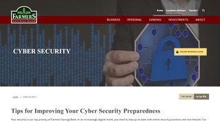 
                            8. Cyber Security | Tips for Online Safety | Farmers Savings Bank
