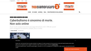 
                            8. Cyberbullismo è sinonimo di morte. Non solo online - Noi Siamo Futuro