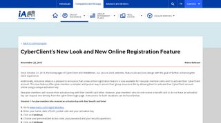 
                            3. CyberClient's New Look and New Online Registration Feature | iA ...