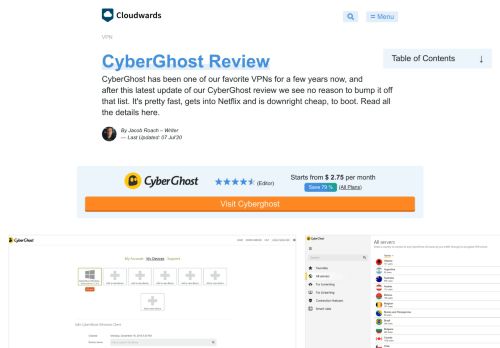 
                            8. CyberGhost Review - Updated 2019 - Cloudwards.net