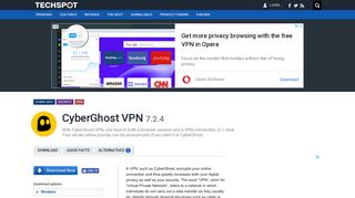 
                            7. CyberGhost VPN 7.2.4 Download - TechSpot