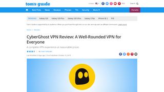 
                            9. CyberGhost VPN - Full Review and Benchmarks - Tom's Guide