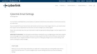 
                            9. Cyberlink Email Settings | Cyberlink Systems Corp