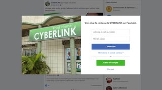 
                            2. CYBERLINK - Lorsque vous surfez, entrez l'adresse... | Facebook