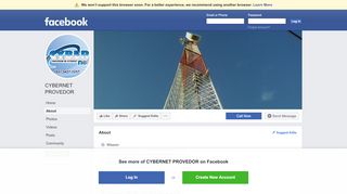 
                            13. CYBERNET PROVEDOR - About | Facebook