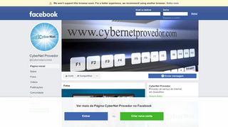
                            10. CyberNet Provedor - Página inicial | Facebook
