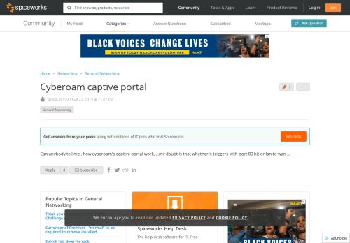 
                            7. Cyberoam captive portal - Networking - Spiceworks Community
