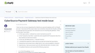 
                            9. CyberSource Payment Gateway test mode issue - Shopify ...